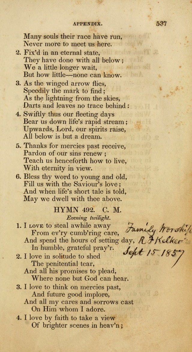 Psalms and Hymns, for the Use of the German Reformed Church, in the United States of America. (2nd ed.) page 540