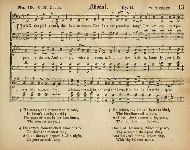 Palm Leaves: a collection of Sunday school tunes and carols for the use of the Protestant Episcopal Church page 13