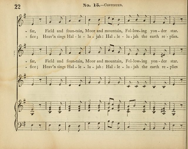 Palm Leaves: a collection of Sunday school tunes and carols for the use of the Protestant Episcopal Church page 22