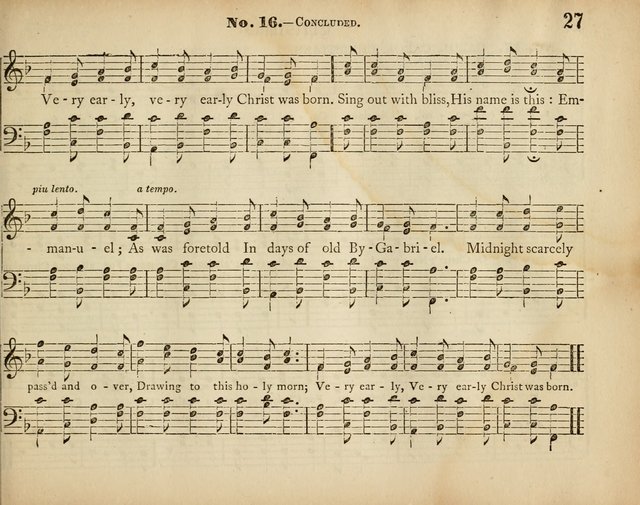 Palm Leaves: a collection of Sunday school tunes and carols for the use of the Protestant Episcopal Church page 27