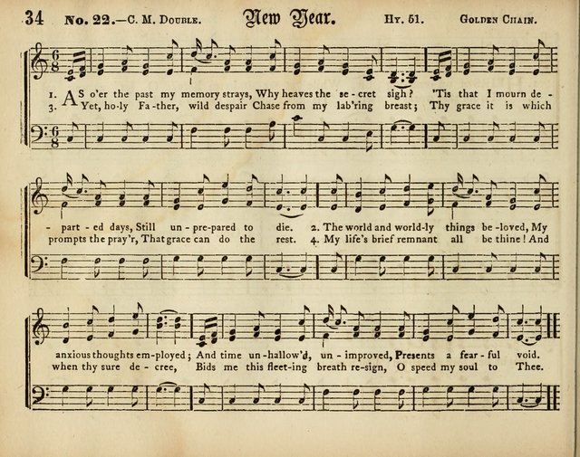 Palm Leaves: a collection of Sunday school tunes and carols for the use of the Protestant Episcopal Church page 34