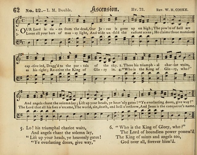 Palm Leaves: a collection of Sunday school tunes and carols for the use of the Protestant Episcopal Church page 62