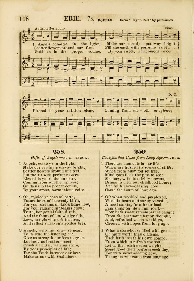 The Psalms of Life: A Compilation of Psalms, Hymns, Chants, Anthems, &c. Embodying the Spiritual, Progressive and Reformatory Sentiment of the Present Age page 118