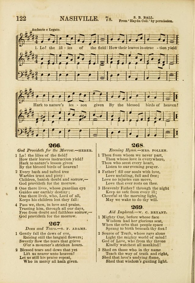 The Psalms of Life: A Compilation of Psalms, Hymns, Chants, Anthems, &c. Embodying the Spiritual, Progressive and Reformatory Sentiment of the Present Age page 122