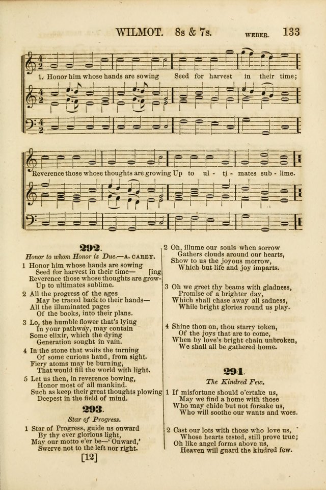 The Psalms of Life: A Compilation of Psalms, Hymns, Chants, Anthems, &c. Embodying the Spiritual, Progressive and Reformatory Sentiment of the Present Age page 133