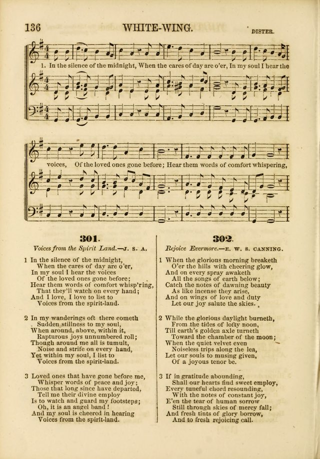 The Psalms of Life: A Compilation of Psalms, Hymns, Chants, Anthems, &c. Embodying the Spiritual, Progressive and Reformatory Sentiment of the Present Age page 136