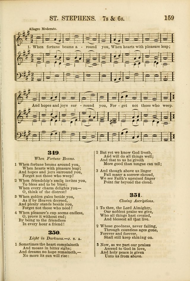 The Psalms of Life: A Compilation of Psalms, Hymns, Chants, Anthems, &c. Embodying the Spiritual, Progressive and Reformatory Sentiment of the Present Age page 159