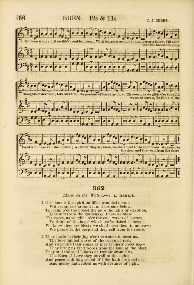 The Psalms of Life: A Compilation of Psalms, Hymns, Chants, Anthems, &c. Embodying the Spiritual, Progressive and Reformatory Sentiment of the Present Age page 166