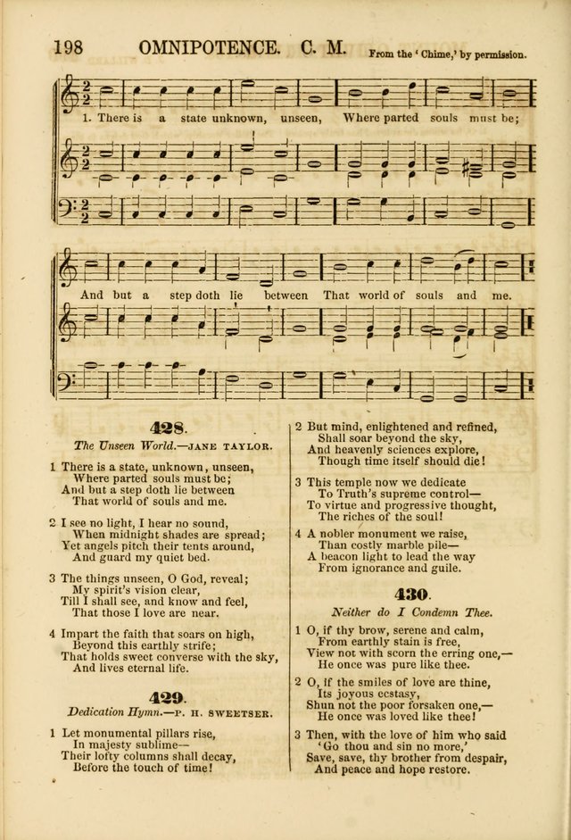 The Psalms of Life: A Compilation of Psalms, Hymns, Chants, Anthems, &c. Embodying the Spiritual, Progressive and Reformatory Sentiment of the Present Age page 198