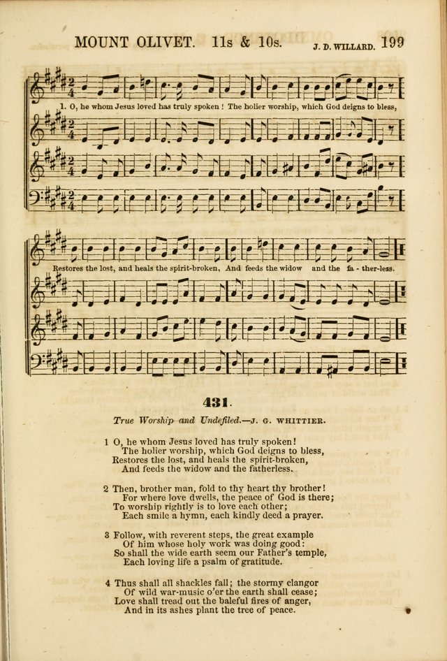 The Psalms of Life: A Compilation of Psalms, Hymns, Chants, Anthems, &c. Embodying the Spiritual, Progressive and Reformatory Sentiment of the Present Age page 199