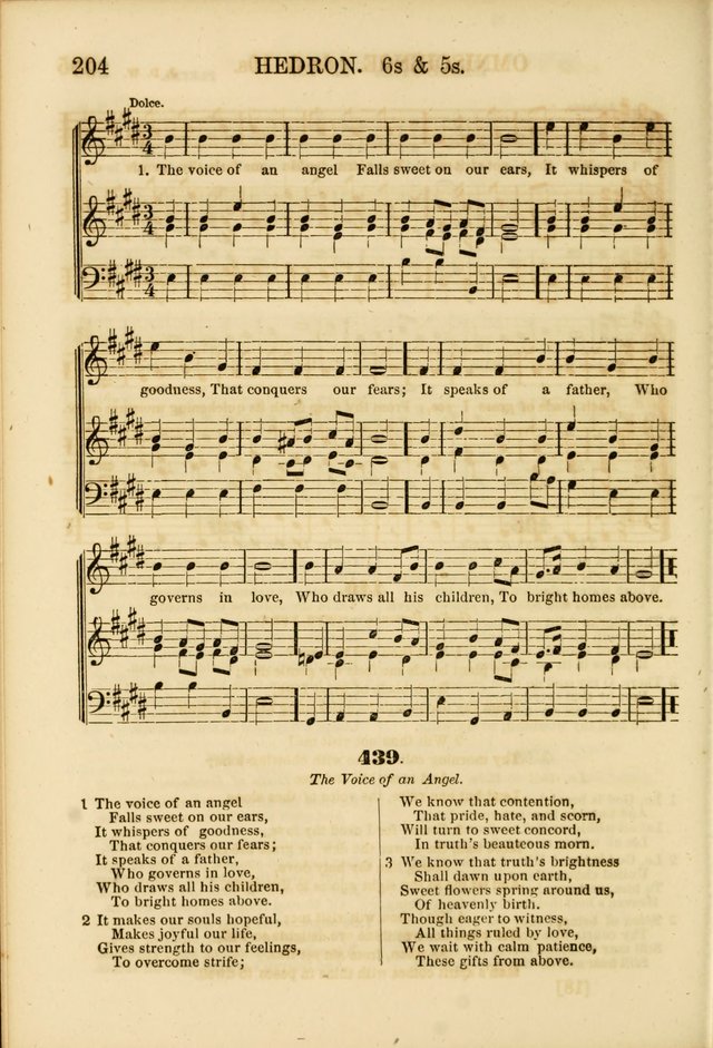 The Psalms of Life: A Compilation of Psalms, Hymns, Chants, Anthems, &c. Embodying the Spiritual, Progressive and Reformatory Sentiment of the Present Age page 204