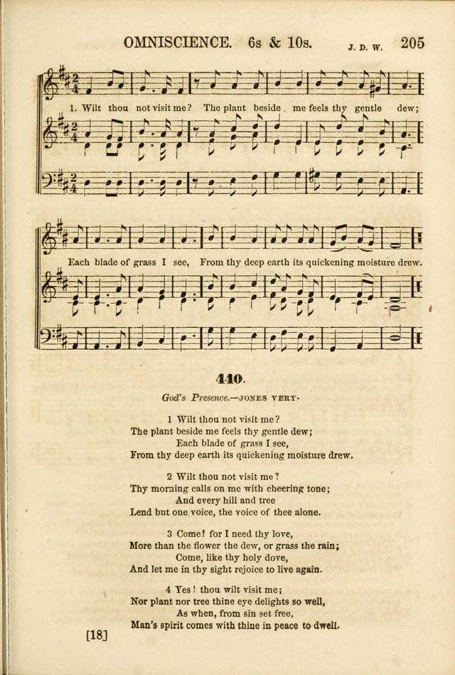 The Psalms of Life: A Compilation of Psalms, Hymns, Chants, Anthems, &c. Embodying the Spiritual, Progressive and Reformatory Sentiment of the Present Age page 205