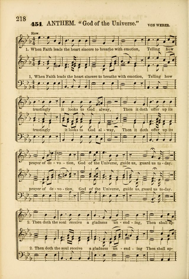 The Psalms of Life: A Compilation of Psalms, Hymns, Chants, Anthems, &c. Embodying the Spiritual, Progressive and Reformatory Sentiment of the Present Age page 218