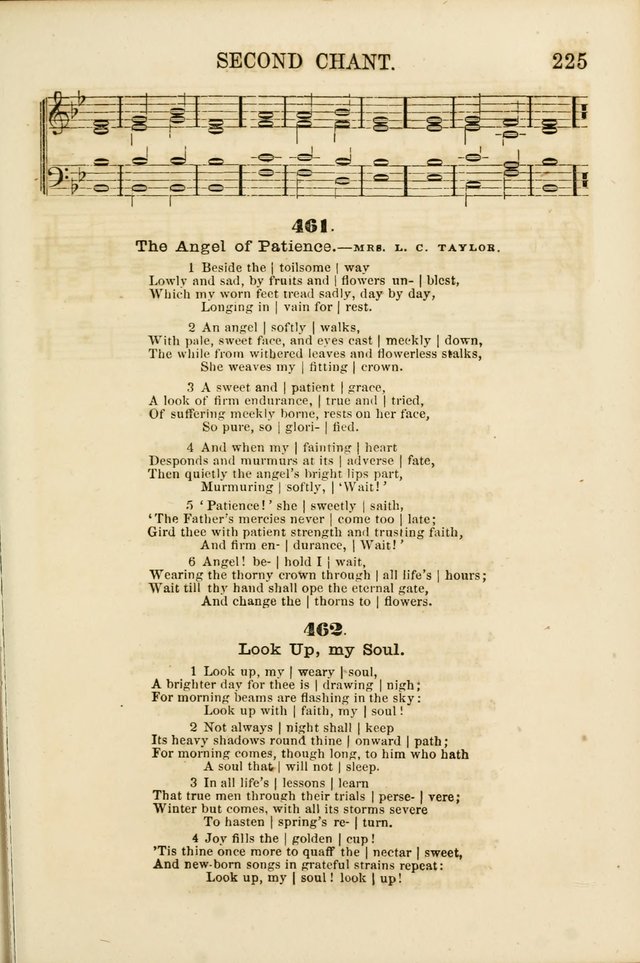 The Psalms of Life: A Compilation of Psalms, Hymns, Chants, Anthems, &c. Embodying the Spiritual, Progressive and Reformatory Sentiment of the Present Age page 225