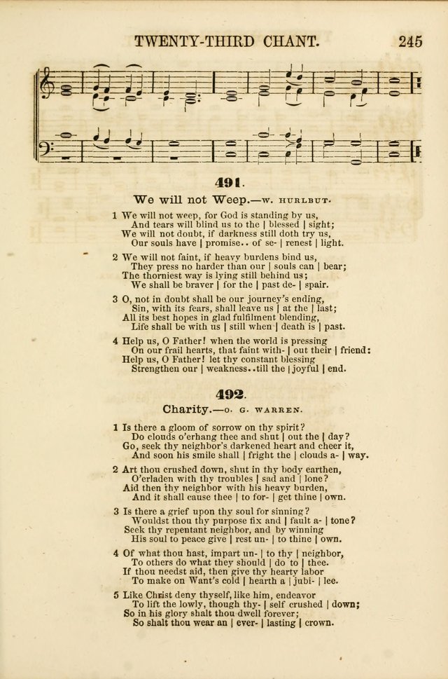 The Psalms of Life: A Compilation of Psalms, Hymns, Chants, Anthems, &c. Embodying the Spiritual, Progressive and Reformatory Sentiment of the Present Age page 245