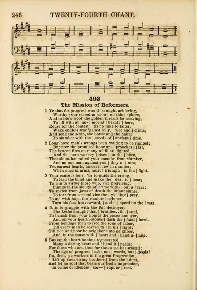 The Psalms of Life: A Compilation of Psalms, Hymns, Chants, Anthems, &c. Embodying the Spiritual, Progressive and Reformatory Sentiment of the Present Age page 246