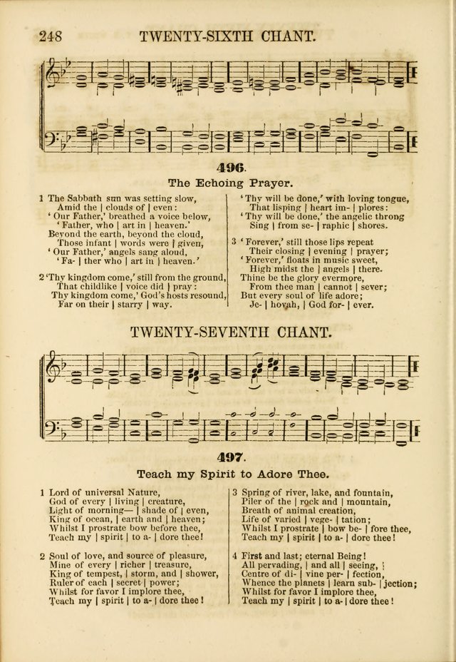 The Psalms of Life: A Compilation of Psalms, Hymns, Chants, Anthems, &c. Embodying the Spiritual, Progressive and Reformatory Sentiment of the Present Age page 248