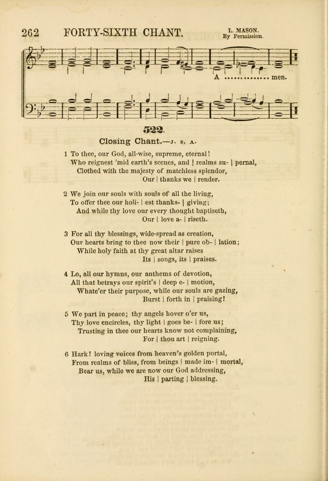 The Psalms of Life: A Compilation of Psalms, Hymns, Chants, Anthems, &c. Embodying the Spiritual, Progressive and Reformatory Sentiment of the Present Age page 262