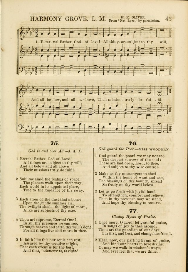 The Psalms of Life: A Compilation of Psalms, Hymns, Chants, Anthems, &c. Embodying the Spiritual, Progressive and Reformatory Sentiment of the Present Age page 43