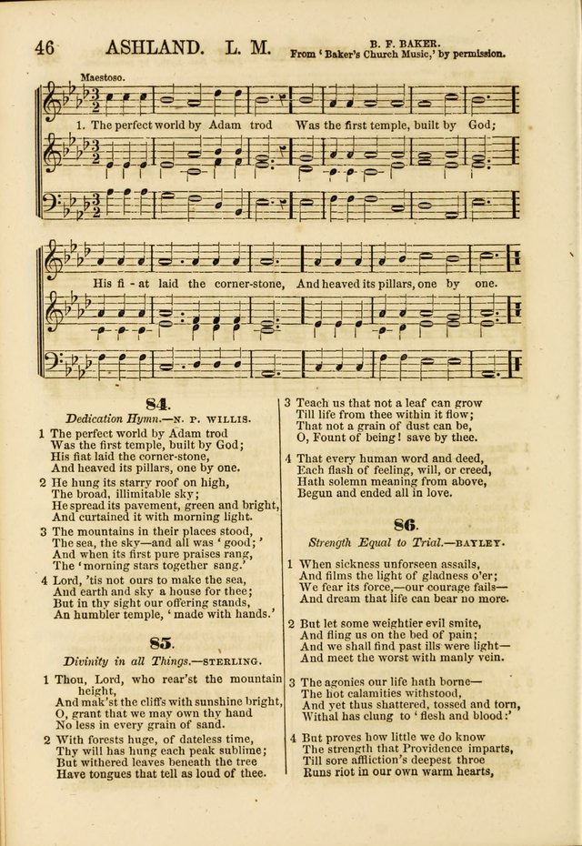 The Psalms of Life: A Compilation of Psalms, Hymns, Chants, Anthems, &c. Embodying the Spiritual, Progressive and Reformatory Sentiment of the Present Age page 46