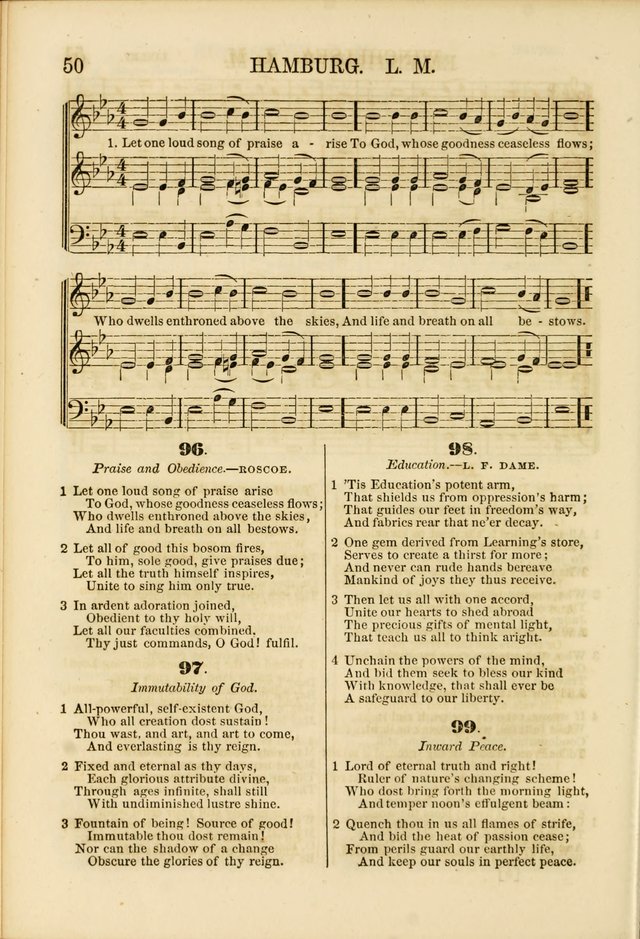 The Psalms of Life: A Compilation of Psalms, Hymns, Chants, Anthems, &c. Embodying the Spiritual, Progressive and Reformatory Sentiment of the Present Age page 50