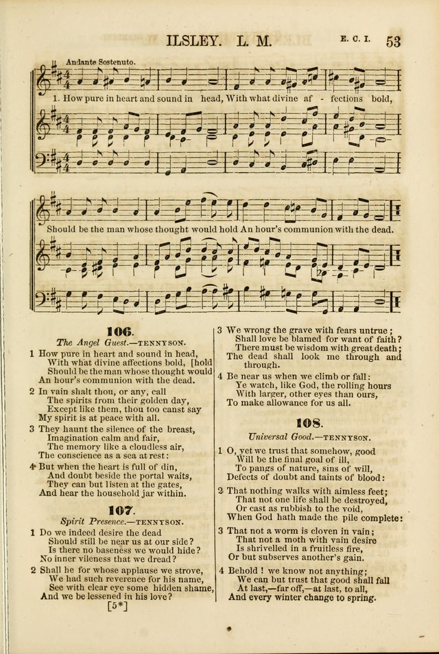 The Psalms of Life: A Compilation of Psalms, Hymns, Chants, Anthems, &c. Embodying the Spiritual, Progressive and Reformatory Sentiment of the Present Age page 53