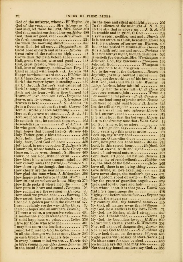 The Psalms of Life: A Compilation of Psalms, Hymns, Chants, Anthems, &c. Embodying the Spiritual, Progressive and Reformatory Sentiment of the Present Age page 6