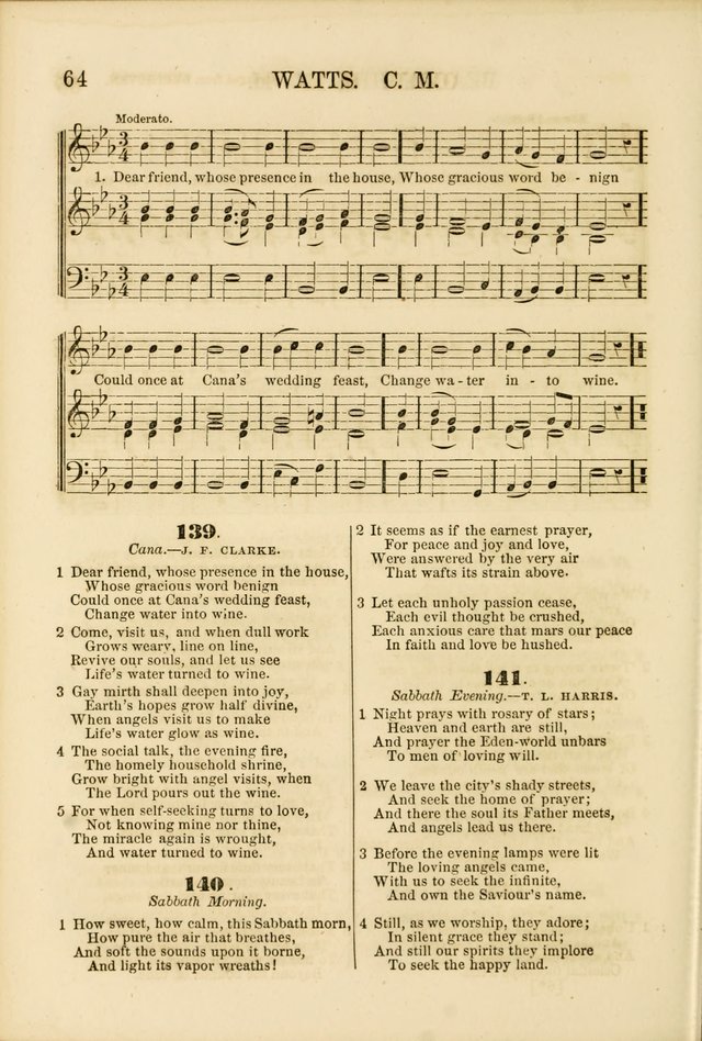 The Psalms of Life: A Compilation of Psalms, Hymns, Chants, Anthems, &c. Embodying the Spiritual, Progressive and Reformatory Sentiment of the Present Age page 64