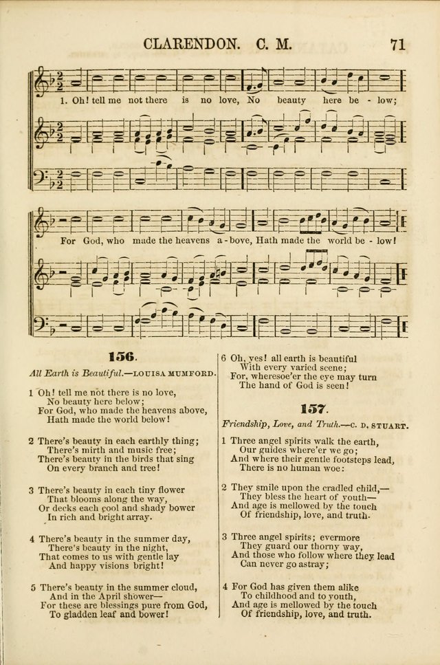 The Psalms of Life: A Compilation of Psalms, Hymns, Chants, Anthems, &c. Embodying the Spiritual, Progressive and Reformatory Sentiment of the Present Age page 71