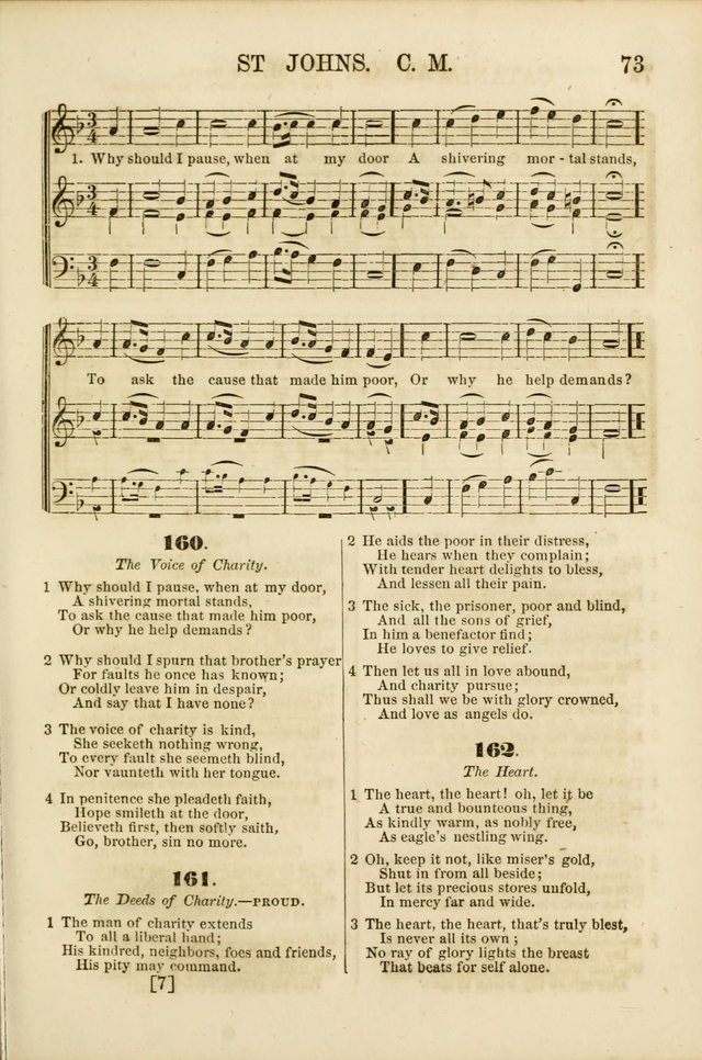 The Psalms of Life: A Compilation of Psalms, Hymns, Chants, Anthems, &c. Embodying the Spiritual, Progressive and Reformatory Sentiment of the Present Age page 73