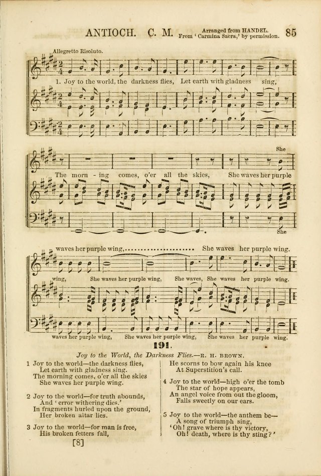 The Psalms of Life: A Compilation of Psalms, Hymns, Chants, Anthems, &c. Embodying the Spiritual, Progressive and Reformatory Sentiment of the Present Age page 85