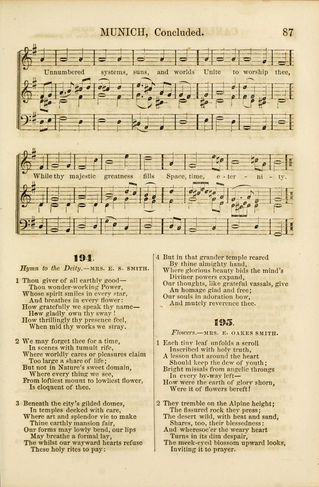 The Psalms of Life: A Compilation of Psalms, Hymns, Chants, Anthems, &c. Embodying the Spiritual, Progressive and Reformatory Sentiment of the Present Age page 87