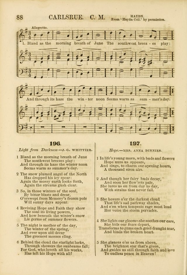 The Psalms of Life: A Compilation of Psalms, Hymns, Chants, Anthems, &c. Embodying the Spiritual, Progressive and Reformatory Sentiment of the Present Age page 88