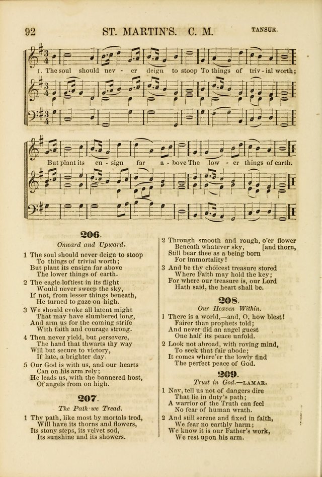 The Psalms of Life: A Compilation of Psalms, Hymns, Chants, Anthems, &c. Embodying the Spiritual, Progressive and Reformatory Sentiment of the Present Age page 92