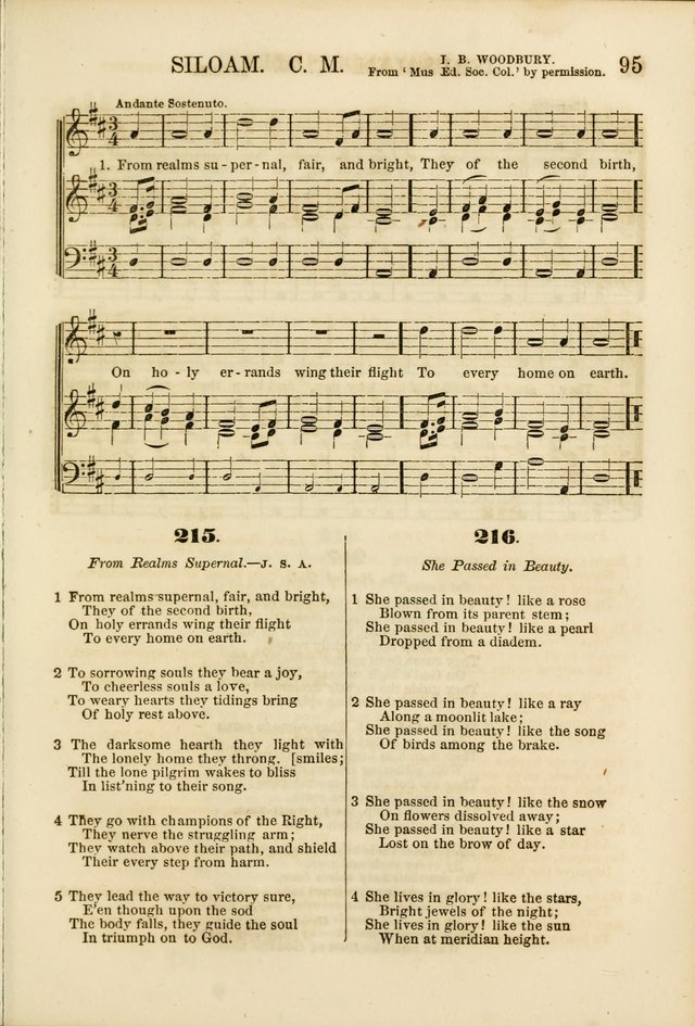 The Psalms of Life: A Compilation of Psalms, Hymns, Chants, Anthems, &c. Embodying the Spiritual, Progressive and Reformatory Sentiment of the Present Age page 95