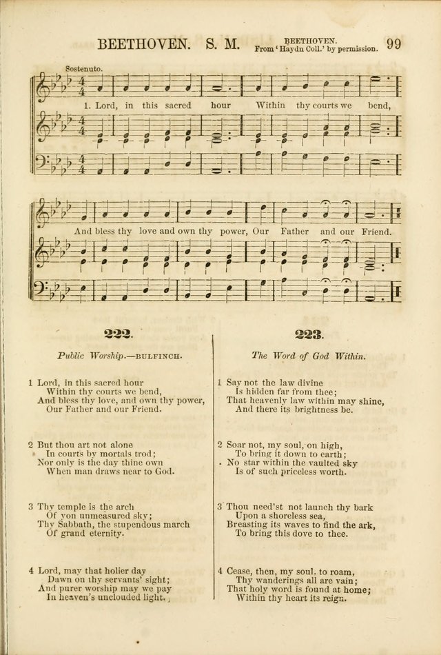 The Psalms of Life: A Compilation of Psalms, Hymns, Chants, Anthems, &c. Embodying the Spiritual, Progressive and Reformatory Sentiment of the Present Age page 99