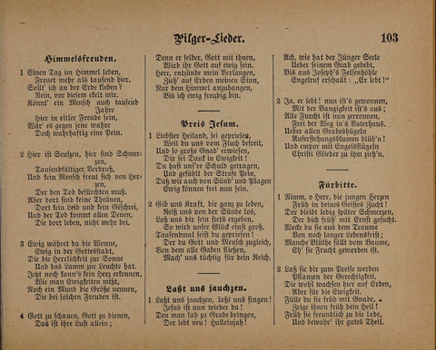 Pilger Lieder: für die Sonntagschule, Erbauungsstunde, Familie, u.s.w. page 103