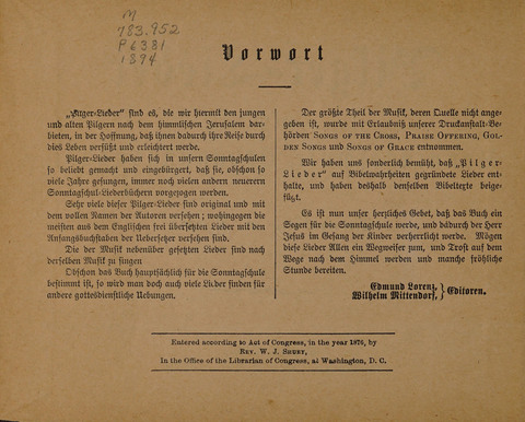 Pilger Lieder: für die Sonntagschule, Erbauungsstunde, Familie, u.s.w. page 2