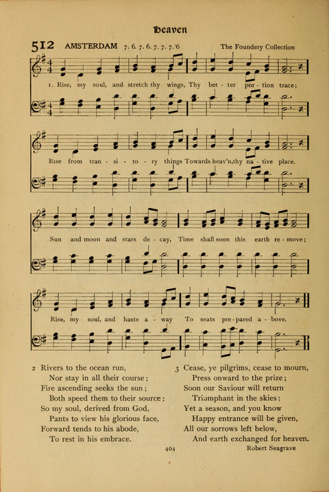 The Primitive Methodist Church Hymnal: containing also selections from scripture for responsive reading page 336