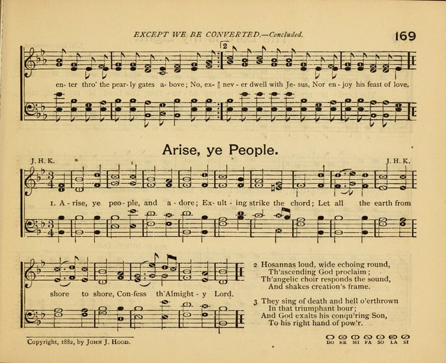 Peerless Praise: a collection of hymns and music for the Sabbath school, with a complete department of elementary instruction in the theory and pract page 125