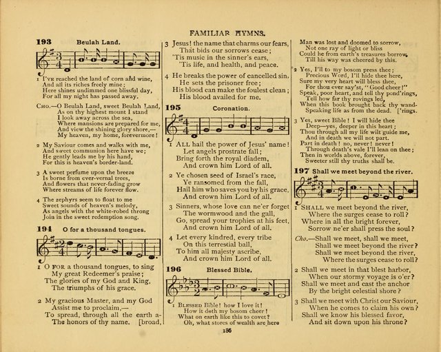 Peerless Praise: a collection of hymns and music for the Sabbath school, with a complete department of elementary instruction in the theory and pract page 142