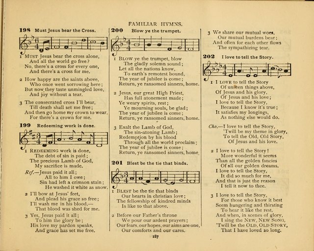 Peerless Praise: a collection of hymns and music for the Sabbath school, with a complete department of elementary instruction in the theory and pract page 143