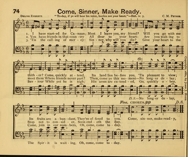 Peerless Praise: a collection of hymns and music for the Sabbath school, with a complete department of elementary instruction in the theory and pract page 30