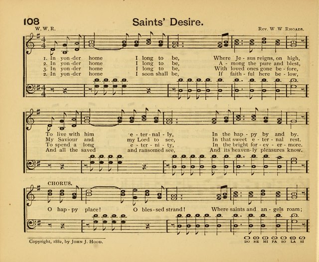 Peerless Praise: a collection of hymns and music for the Sabbath school, with a complete department of elementary instruction in the theory and pract page 64