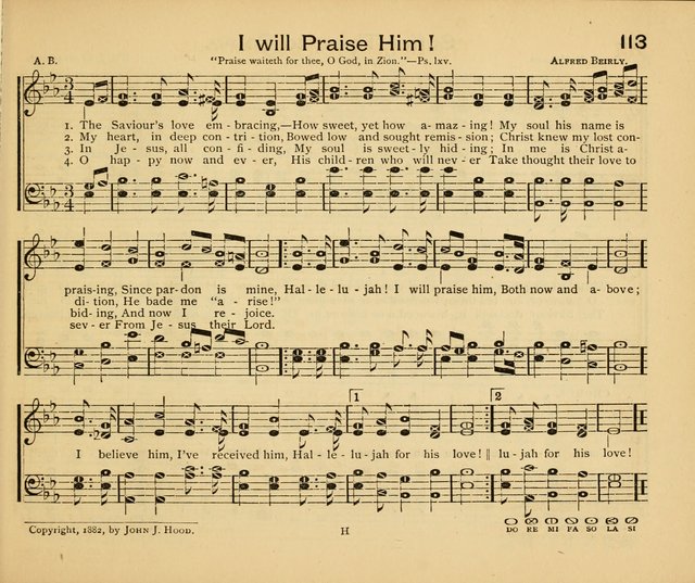 Peerless Praise: a collection of hymns and music for the Sabbath school, with a complete department of elementary instruction in the theory and pract page 69