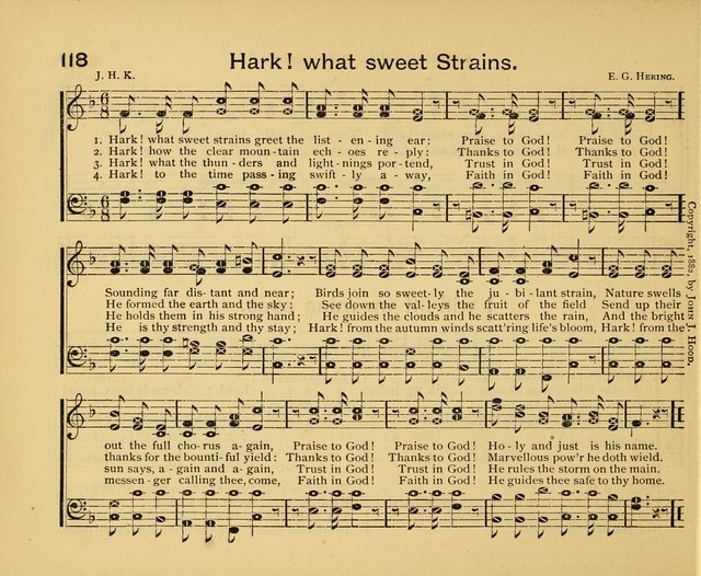 Peerless Praise: a collection of hymns and music for the Sabbath school, with a complete department of elementary instruction in the theory and pract page 74