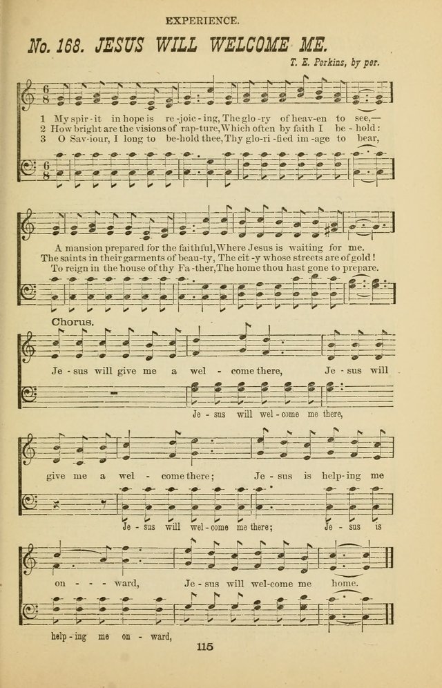 Prayer and Praise: or Hymns and Tunes for Prayer Meetings, Praise Meetings, Experience Meetings, Revivals, Missionary Meetings and all special occasions of Christian work and worship page 115