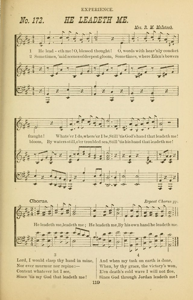 Prayer and Praise: or Hymns and Tunes for Prayer Meetings, Praise Meetings, Experience Meetings, Revivals, Missionary Meetings and all special occasions of Christian work and worship page 119