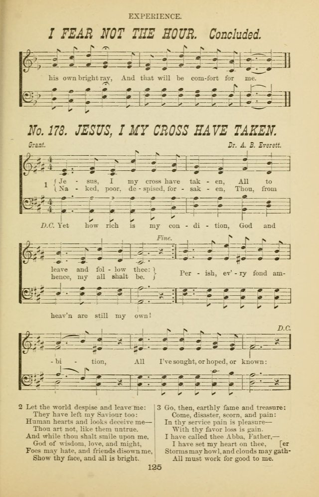 Prayer and Praise: or Hymns and Tunes for Prayer Meetings, Praise Meetings, Experience Meetings, Revivals, Missionary Meetings and all special occasions of Christian work and worship page 125