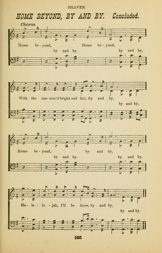 Prayer and Praise: or Hymns and Tunes for Prayer Meetings, Praise Meetings, Experience Meetings, Revivals, Missionary Meetings and all special occasions of Christian work and worship page 155